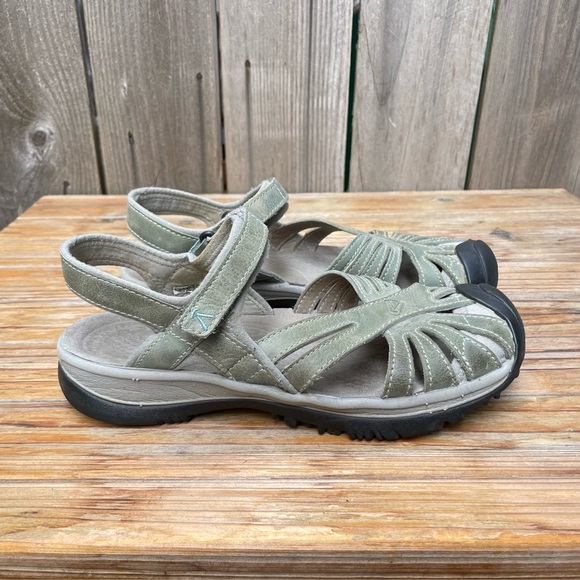 Keen Rose Sandal Waterproof Green Womens Size 9.5 - Picture 2 of 16